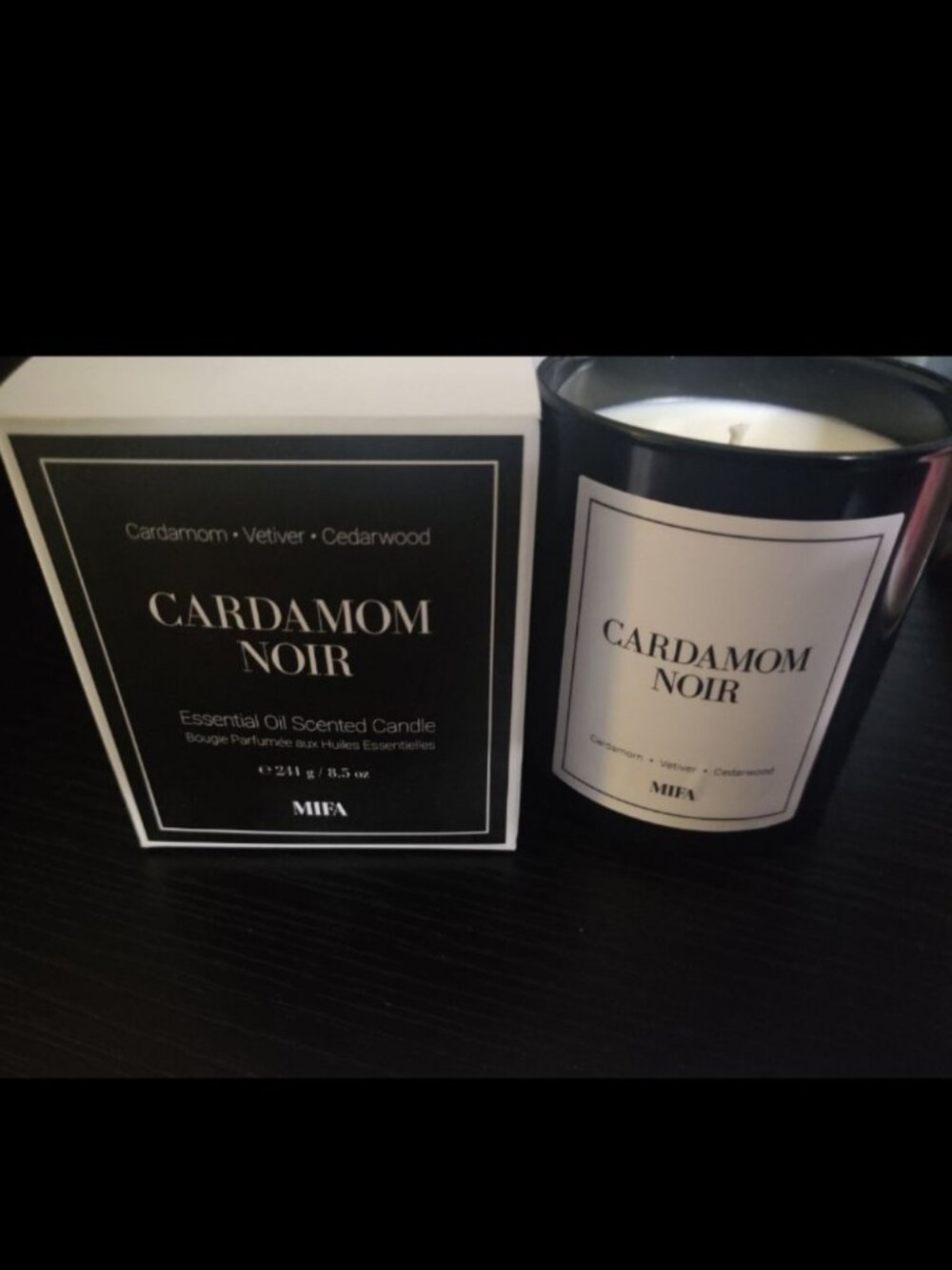 MIFA LUXURY CARDAMON NOIR CANDLE DISCONTINUED